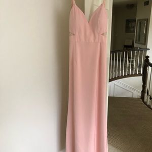 Light pink prom dress